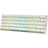 Redragon K630 Dragonborn 60% Wired Rgb Gaming Keyboard, 61 Keys Compa Mechanical Keyboard With Linear Red Switch, Pro Driver Support, White - CompuMe
